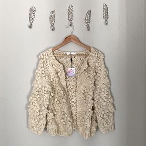 Chicwish Knit Your Love Heart Caridgan